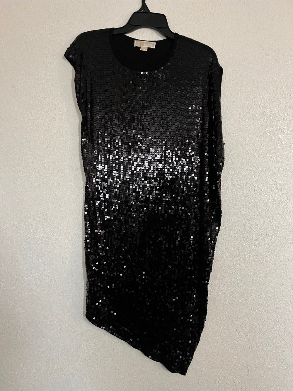 Michael Kors XS all black sequined dress